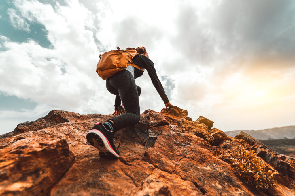 girl on a hiking