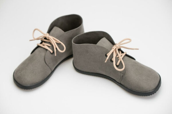 gray ankle suede bindu comfort vegan 1